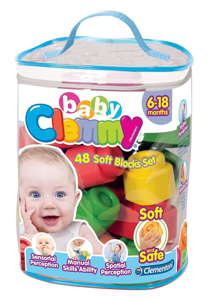 Klotsid Clementoni Clemmy Baby, 48 tk цена и информация | Beebide mänguasjad | hansapost.ee