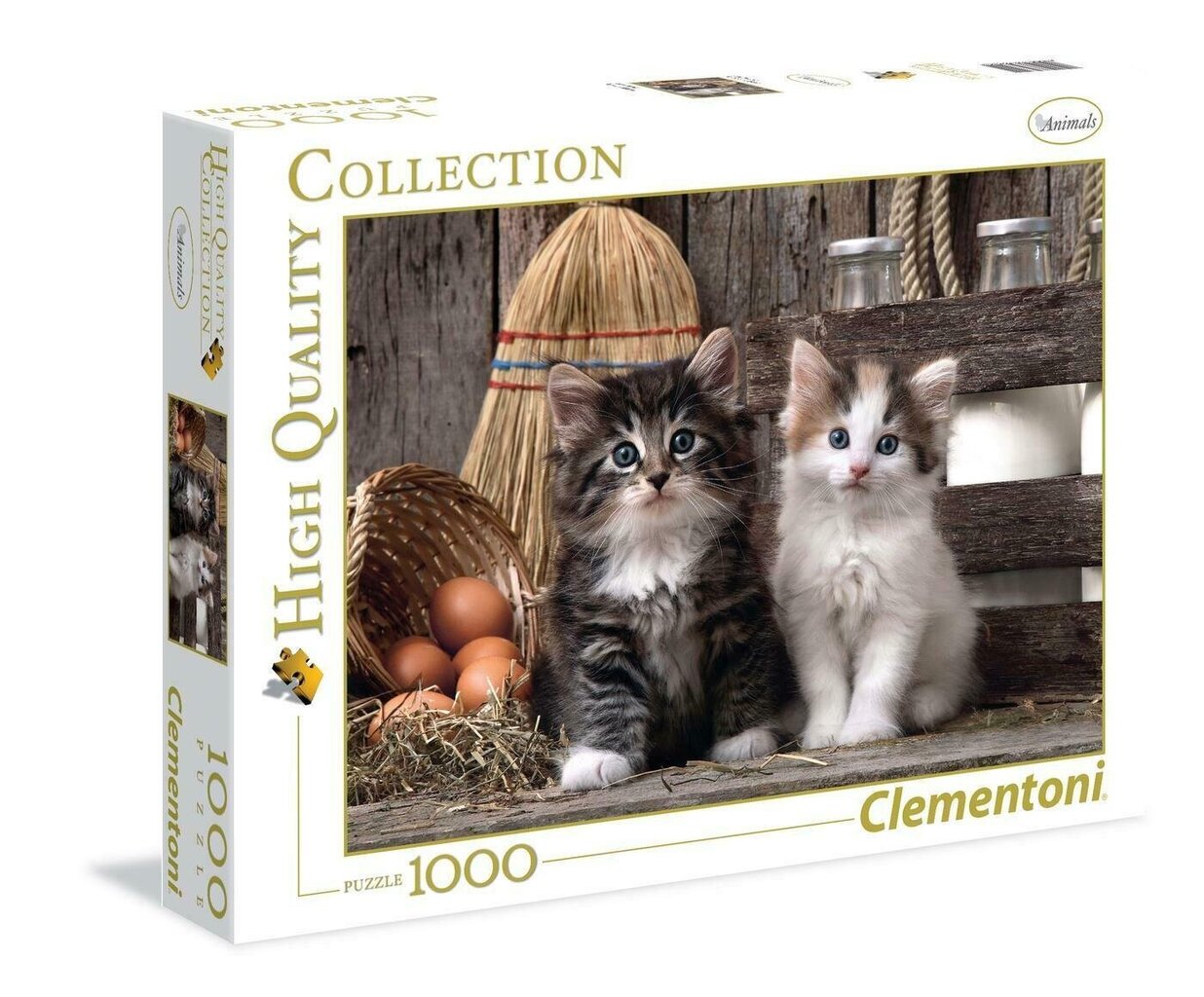 Pusle Clementoni High Quality Lovely Kittens, 1000-osaline цена и информация | Pusled lastele ja täiskasvanutele | hansapost.ee