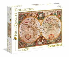 Pusle Clementoni High Quality Old Map, 1000- osaline hind ja info | Pusled lastele ja täiskasvanutele | hansapost.ee