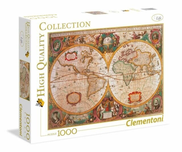 Pusle Clementoni High Quality Old Map, 1000- osaline цена и информация | Pusled lastele ja täiskasvanutele | hansapost.ee