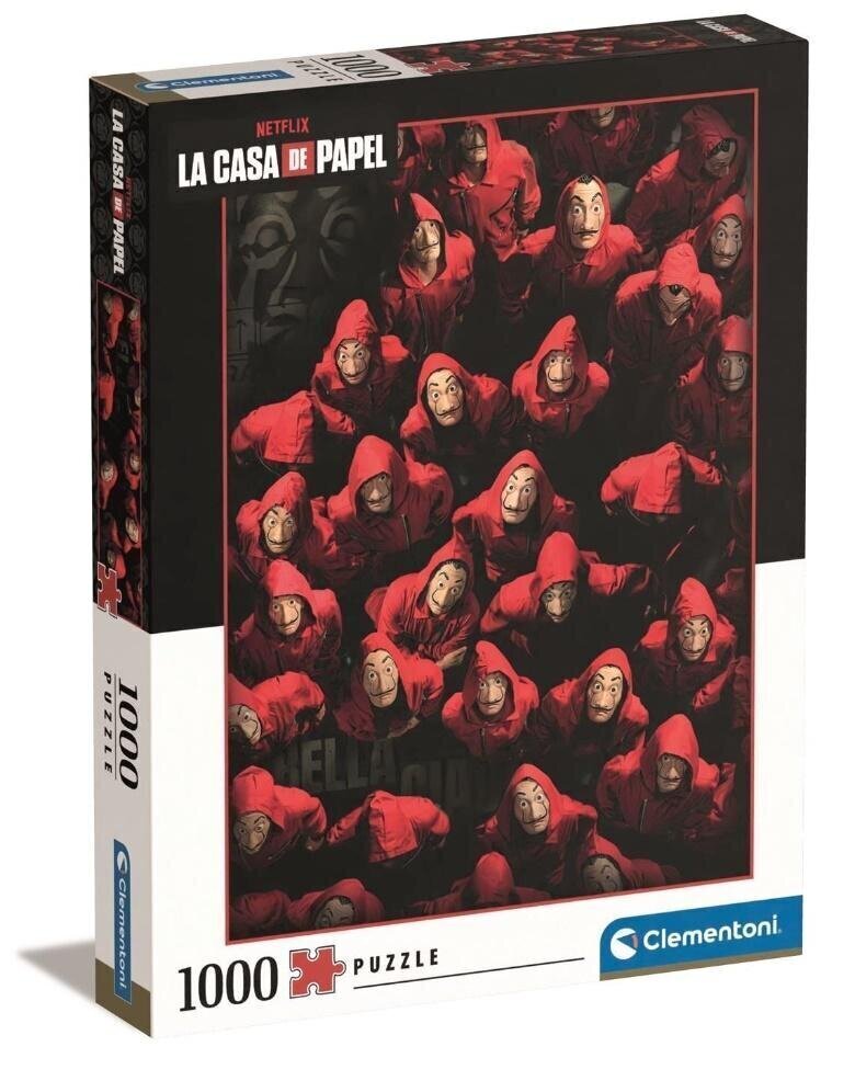 Pusle Clementoni La Casa de Papel 1000 tk. цена и информация | Pusled lastele ja täiskasvanutele | hansapost.ee