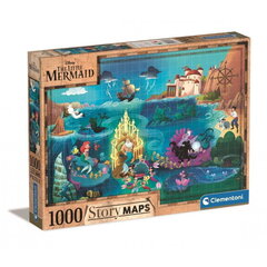 Пазл Clementoni The Little Mermaid Story Maps, 1000 д. цена и информация | Пазлы | hansapost.ee