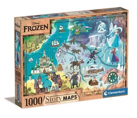 Пазл Clementoni Disney Frozen Story Maps, 1000 д. цена и информация | Пазлы | hansapost.ee