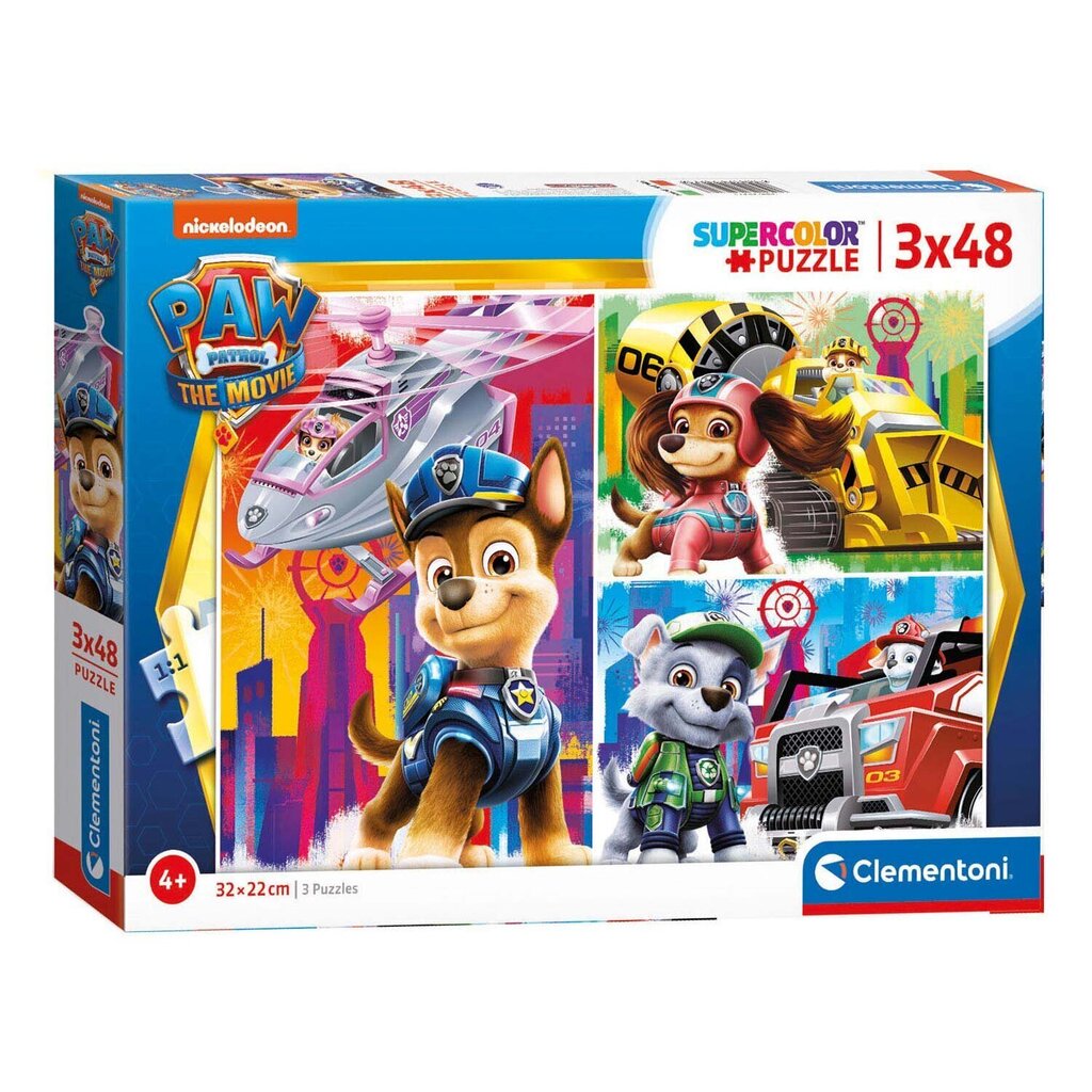 Pusle Clementoni Paw Patrol The Movie, 3x48 o. hind ja info | Pusled lastele ja täiskasvanutele | hansapost.ee