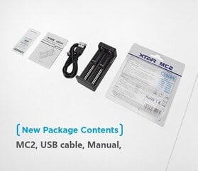 Зарядное устройство MC2, Li-ion, 18650, usb, XTAR цена и информация | Зарядные устройства для аккумуляторов | hansapost.ee