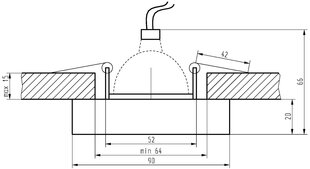 Candellux süvistatav valgusti SS-16, 3 tk цена и информация | Монтируемые светильники, светодиодные панели | hansapost.ee