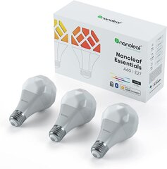 Nutivalgusti Nanoleaf Essentials Smart A19 : NL45-0800WT240E27-3PK  hind ja info | Lambipirnid ja LED-pirnid | hansapost.ee