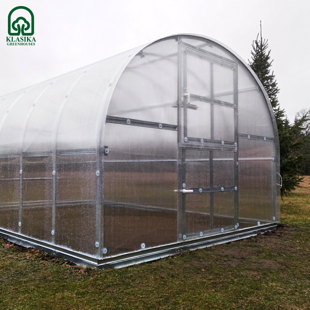 Kasvuhoone KLASIKA 30 m2 (3x10 m) kaetud polükarbonaadist kattega hind ja info | Kasvuhooned ja peenrakastid | hansapost.ee