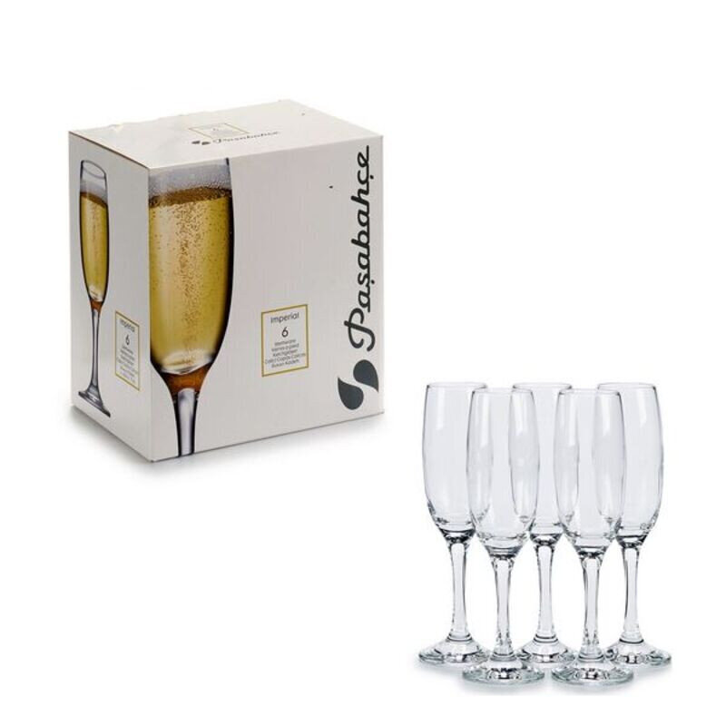 Šampanjaklaaside komplekt (6 tk) (210 ml) цена и информация | Klaasid, kruusid ja kannud | hansapost.ee