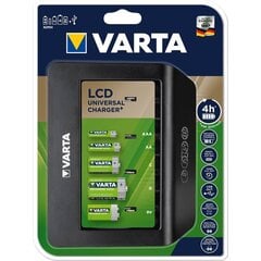 Универсальное зарядное устройство LCD Varta 57688 заряжает AAA, AA, C, D, 9V цена и информация | Зарядные устройства для аккумуляторов | hansapost.ee