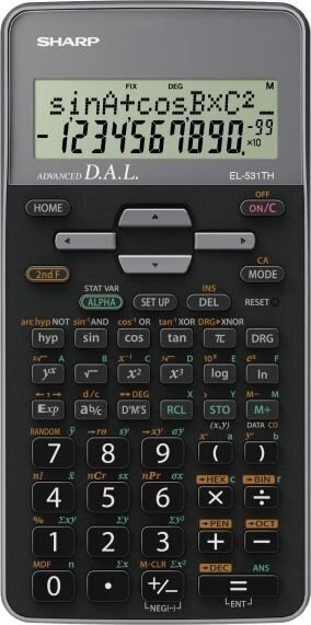 Kalkulaator Sharp EL-531TH, hall цена и информация | Kirjatarvikud | hansapost.ee