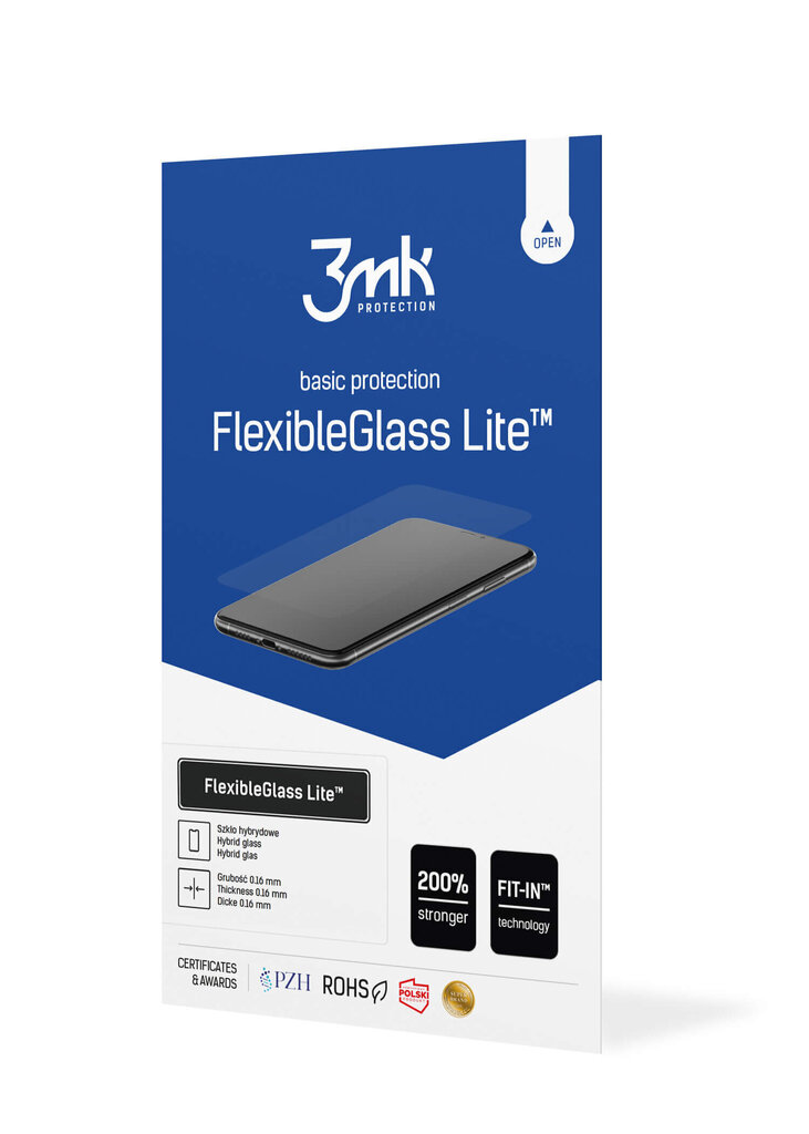 LCD kaitsekile 3MK Flexible Glass Lite Lenovo Tab P11 11.0 цена и информация | Tahvelarvuti lisatarvikud | hansapost.ee