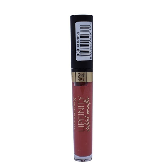 Vedel huulepulk Max Factor Lipfinity Velvet Matte 3,5 ml 003 Cool Coral цена и информация | Huulekosmeetika | hansapost.ee