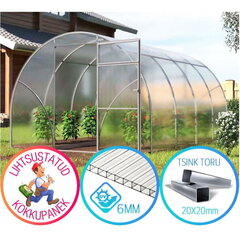 Šiltnamis Lihtne 3x6 m price and information | Greenhouses and planters | hansapost.ee