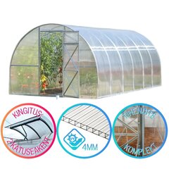 Kasvuhoone Värskus 3x6 m + katuseaken 2 tk. price and information | Greenhouses and planters | hansapost.ee