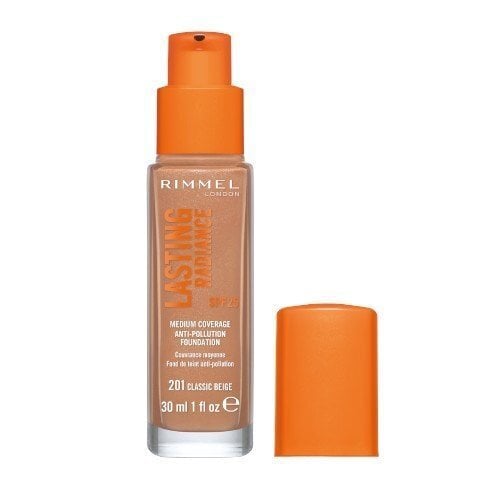 Jumestuskreem Rimmel Lasting Radiance Anti-Pollution Foundation 30 ml, 103 True Ivory hind ja info | Jumestuskreemid ja puudrid | hansapost.ee