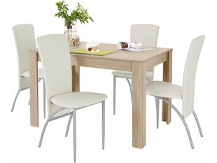 Комплект мебели для столовой Notio Living Lori 120/Nevada, цвета дуба/коричневый // нет размеров стульев цена и информация | Комплекты мебели для столовой | hansapost.ee