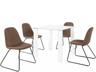 Комплект мебели для столовой Notio Living Dante 80/Colombo, коричневого цвета цена и информация | Комплекты мебели для столовой | hansapost.ee