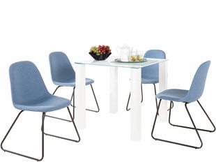Комплект мебели для столовой Notio Living Dante 80/Colombo, синего цвета цена и информация | Комплекты мебели для столовой | hansapost.ee