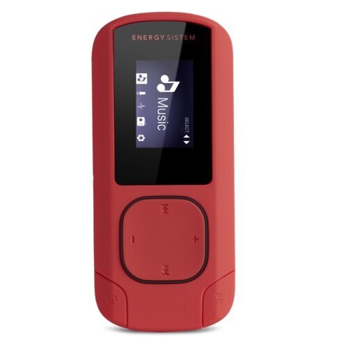 Energy Sistem Clip, 8 GB, Punane цена и информация | MP3-mängijad, MP4-mängijad | hansapost.ee