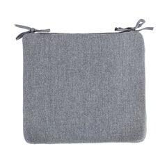 Подушка на стул SIMPLE GREY 38x43x2,5cm, серый, 100%полиэстер, ткань 757 цена и информация | Подушки, наволочки, чехлы | hansapost.ee