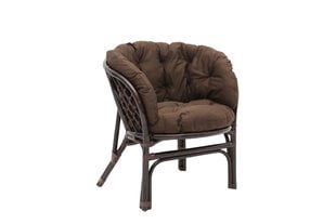 Плетеное кресло Bahama, темно-коричневый цена и информация | Садовые стулья, кресла, пуфы | hansapost.ee