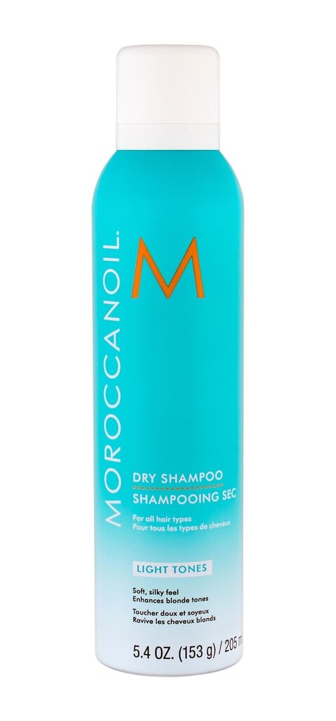 Kuivšampoon heledatele juustele Moroccanoil Dry Shampoo Light Tones 205 ml цена и информация | Šampoonid | hansapost.ee