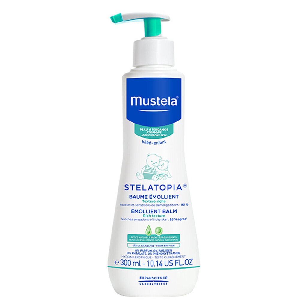 Niisutav palsam lastele Mustela Stelatopia Emollient 300 ml цена и информация | Laste ja ema kosmeetika | hansapost.ee