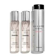 Tualettvesi Chanel Allure Homme Sport EDC meestele 3 x 20 ml hind ja info | Chanel Parfüümid | hansapost.ee