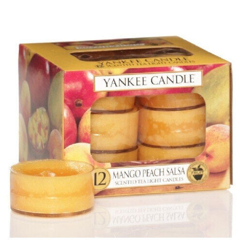 Lõhnavad teeküünlad Yankee Candle Mango Peach Salsa 12 tk., 9.8 g price and information | Küünlad, küünlajalad | hansapost.ee