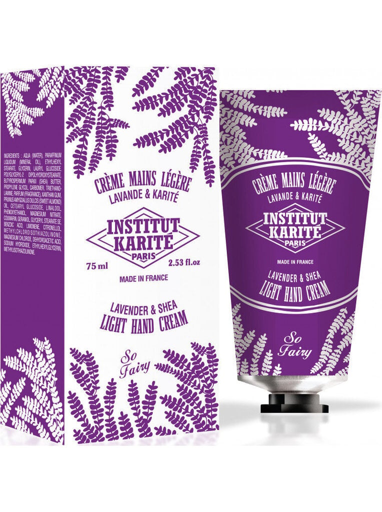 Kätekreem Institute Karite Paris Shea So Fairy 75 ml, Lavender цена и информация | Kehakreemid, kehaõlid ja losjoonid | hansapost.ee