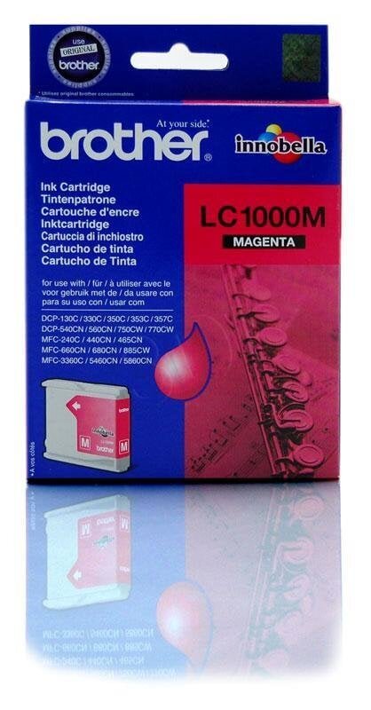 Brother LC1000M, Magenta ink cartridge (DCP-110 цена и информация | Tindiprinteri kassetid | hansapost.ee