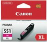 Tindikassett Canon CLI-551XL, Magenta (roosa) цена и информация | Tindiprinteri kassetid | hansapost.ee