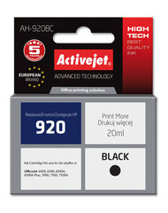 Картридж Activejet AH-920BC, черный, 20мл цена и информация | Картриджи для струйных принтеров | hansapost.ee
