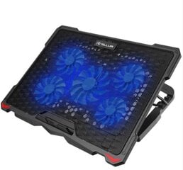 Tellur Cooling pad Basic 17, 5 вентиляторов, LED, черный цена и информация | Охлаждающие подставки и другие принадлежности | hansapost.ee