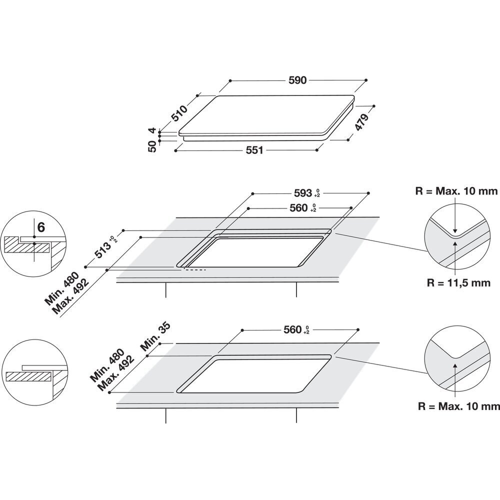 Whirlpool WL S7960 NE hind ja info | Pliidiplaadid | hansapost.ee