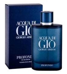 Giorgio Armani Acqua di Gio Profondo EDP для мужчин, 200 мл цена и информация | Мужские духи | hansapost.ee