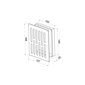 Ventilatsioonirest Awenta, 10*14, metall hind ja info | Vannitoa ventilaatorid | hansapost.ee