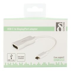 DELTACO USBC-DP1, USB 3.1 "C" цена и информация | Адаптеры и USB-hub | hansapost.ee