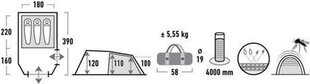 Палатка High Peak Atmos 3, черная цена и информация | Палатки | hansapost.ee