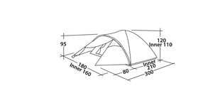 Палатка Easy Camp Quasar 300, зеленая цена и информация | Палатки | hansapost.ee