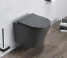 WC-pott Mexen Rico Rimless Black Slim Duroplast aeglaselt isesulguva kaanega hind ja info | WС-potid | hansapost.ee