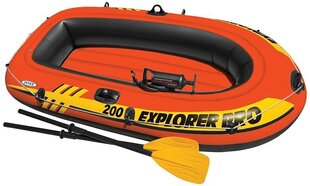 Надувная лодка Explorer 200 Intex (196 x 102 x 33 см) цена и информация | Лодки и байдарки | hansapost.ee