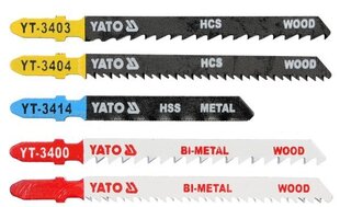 Запасные пилы для электролобзиков микс 5 шт. YATO (YT-3445) цена и информация | Механические инструменты | hansapost.ee