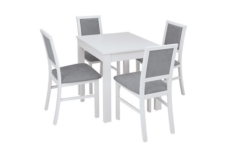 2-tooli komplekt BRW Robi, hall/valge цена и информация | Köögitoolid, söögitoolid | hansapost.ee