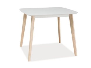 Обеденный стол Tibi, дуб/белый  цена и информация | Кухонные и обеденные столы | hansapost.ee
