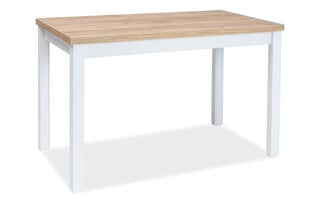 Стол Signal Meble Adam DZCB, 60x100 см, золотистого дуба/белого цвета цена и информация | Кухонные и обеденные столы | hansapost.ee