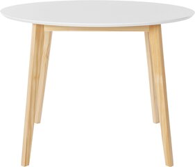 Обеденный стол Notio Living Coco 105, белый цена и информация | Кухонные и обеденные столы | hansapost.ee