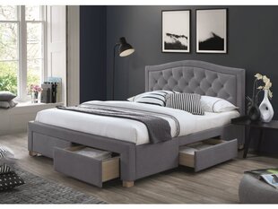 Кровать Signal Meble Electra с ящиками, 160x200 см, серая цена и информация | Кровати | hansapost.ee