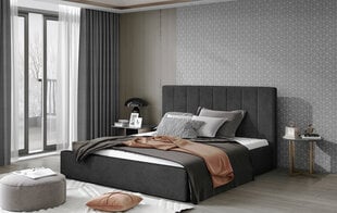 Кровать NORE Audrey 04, 200x200 см, темно-серая цена и информация | Кровати | hansapost.ee